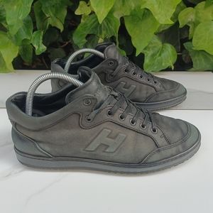 Hogan H168 Leather Trainers Mens Size 8 US